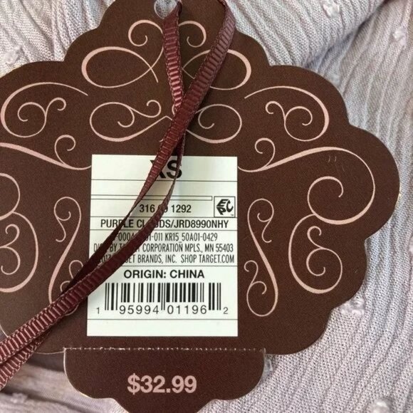 NWT KNOX Rose Sleeveless Clip Dot Midi Dress Boho Purple Lavender XS - Picture 4 of 9